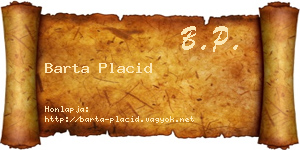 Barta Placid névjegykártya